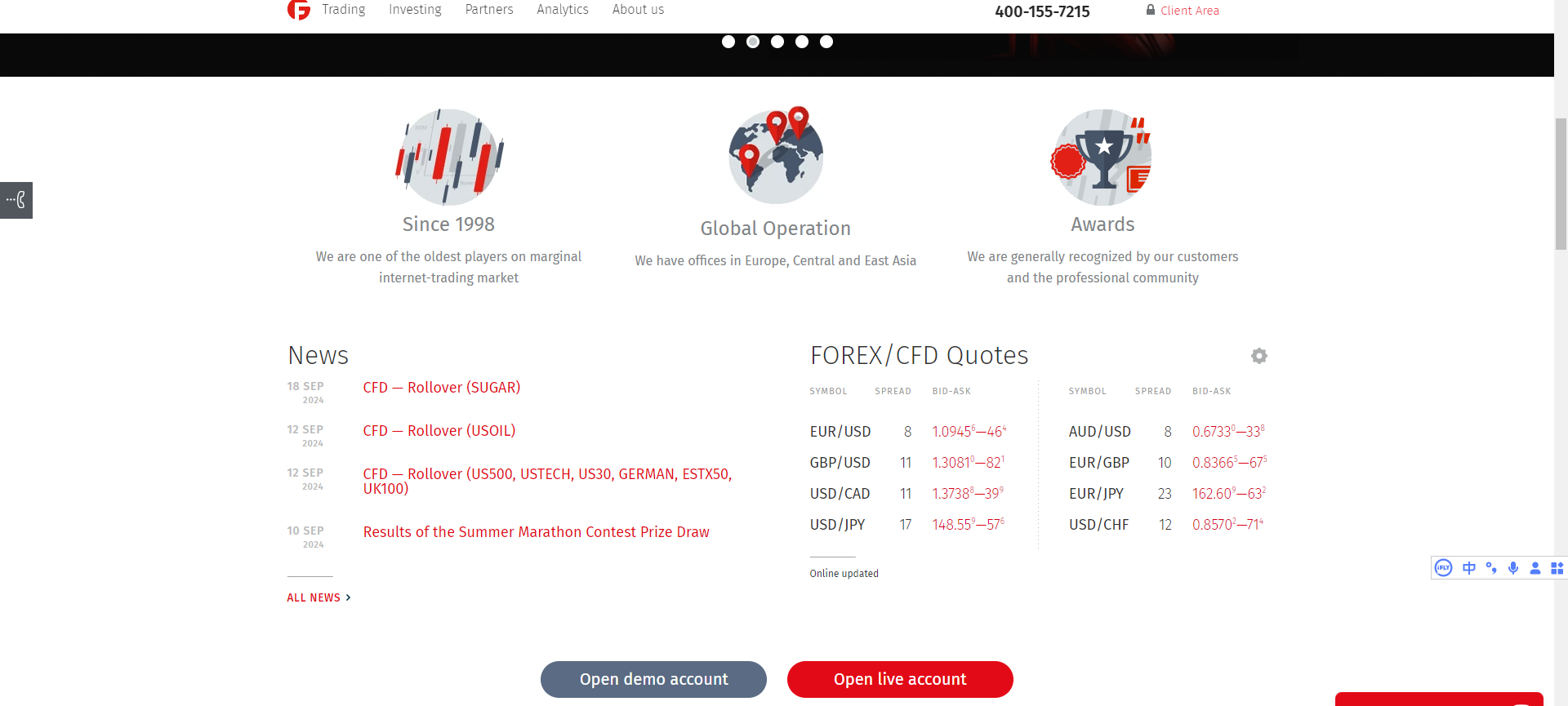 提供固定点差的老牌知名外汇平台丨